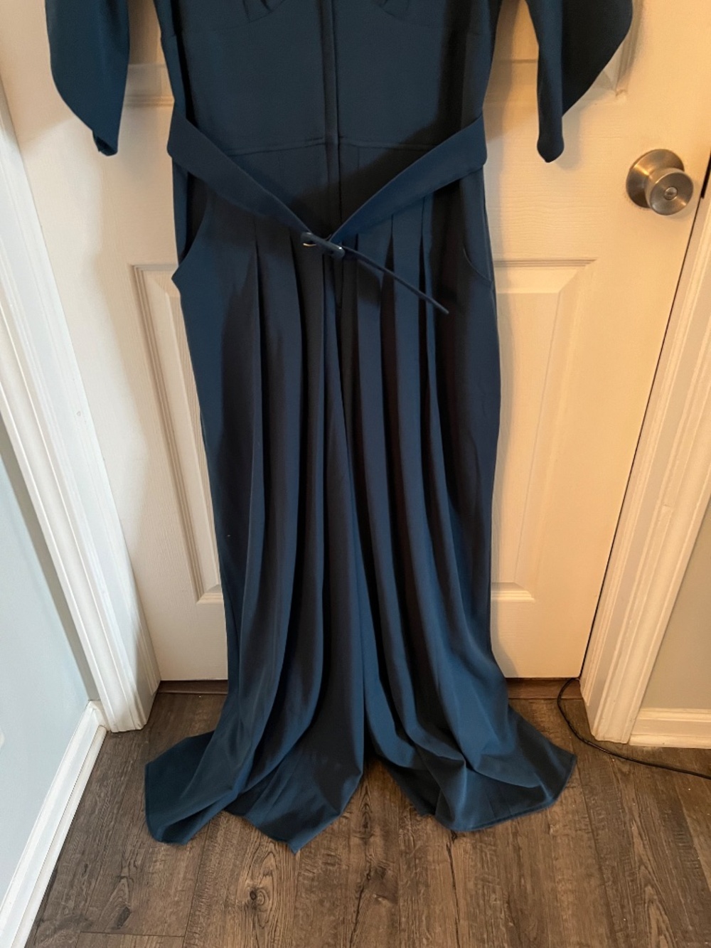 Anthropologie Miss Candyfloss Giada wide leg jumpsuit in teal - Picture 7 of 14